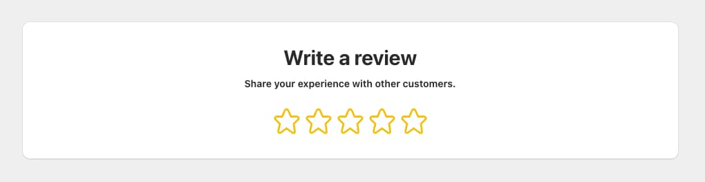 Rating Component